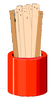 animation of a drawing container
